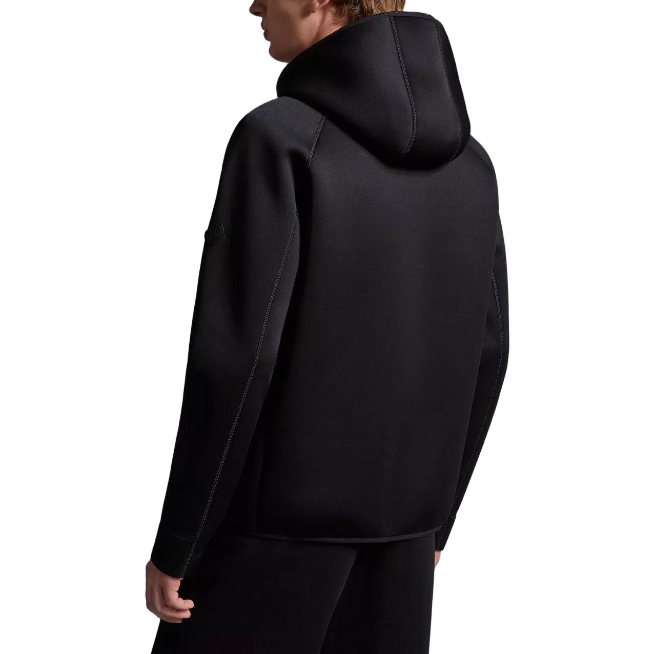 Purchase 蒙克勒黑色拉鍊連帽外套 Neoprene 長袖拉鍊帽T I20918G0001989A4L999