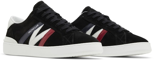 Moncler盟可睐 Monaco M 绒面 徽标 低帮 時尚板鞋 男款 黑色 Cheap Moncler盟可睐 Monaco M 绒面 徽标 低帮 時尚板鞋 男款 黑色