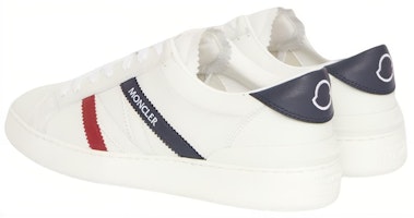 Moncler盟可睐 皮革 徽標 低幫 時尚板鞋 男款 白色 Shop Moncler盟可睐 皮革 徽標 低幫 時尚板鞋 男款 白色