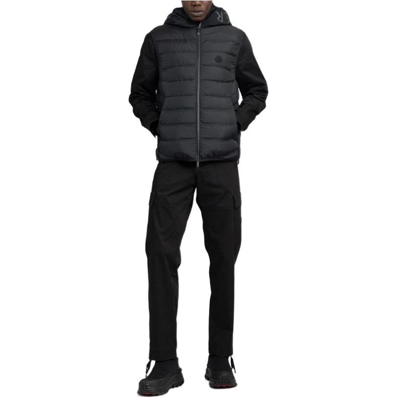 Moncler NUBIERA Series  Black Sleeveless Hooded Zip Vest. 1A000185973I999 圖 5