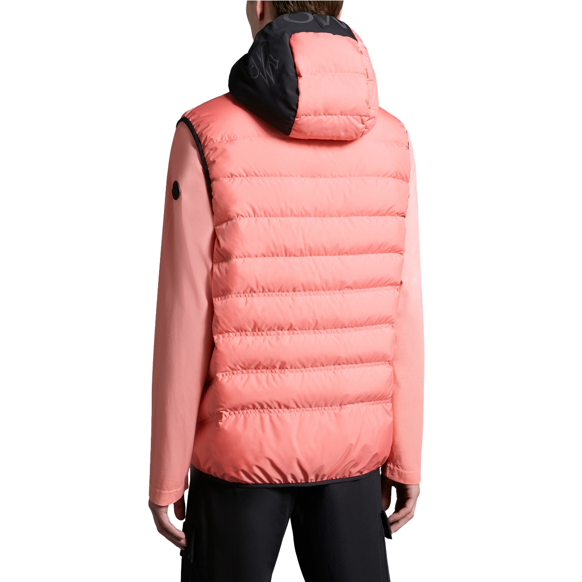 Purchase Moncler NUBIERA SS24 Pink Slim Fit Hooded Down Jacket with Reflective Logo Unisex. J10911A000185973I416