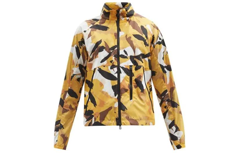 Moncler Oct Series  Yellow Camouflage Nylon Jacket Windbreaker. G10921B711005957Z