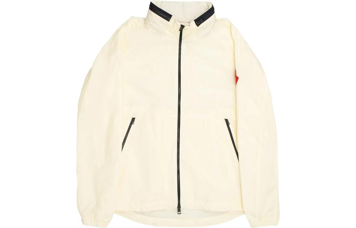 Moncler Octano SS23  Solid Long-Sleeve Jacket Off-White. 1A0014353A5EP04