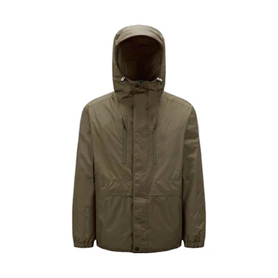 Moncler Olive Green Solid Color Hooded Jacket I10971A0000454A7Q891