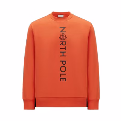 Moncler Orange Crewneck Pullover Sweatshirt Long Sleeve I20918G00028809KF324