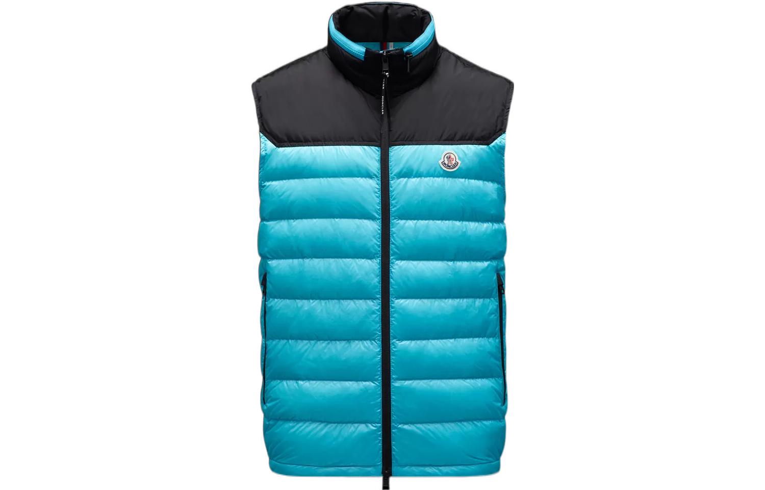 Moncler Ortac SS22 Full-Zip Down Vest for Men in Blue. H10911A00058M159173X 圖 2