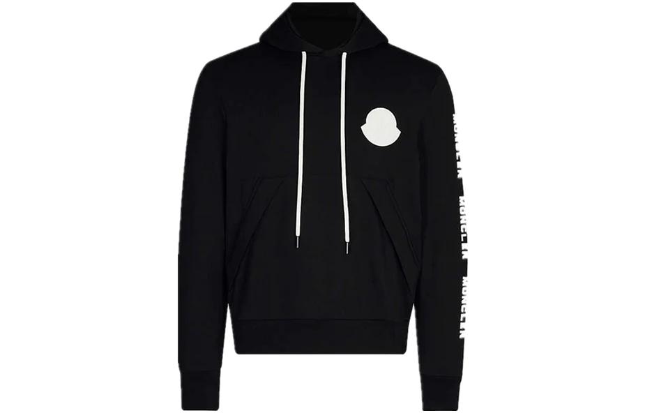 Moncler Oversized Printed Hoodie Black 8046450-V8048-999