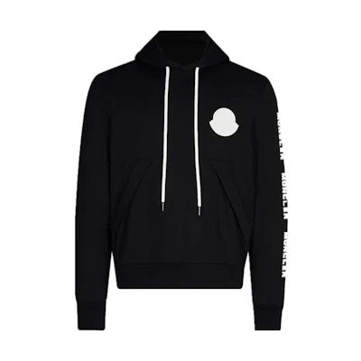 Moncler Oversized Printed Hoodie Black 8046450-V8048-999