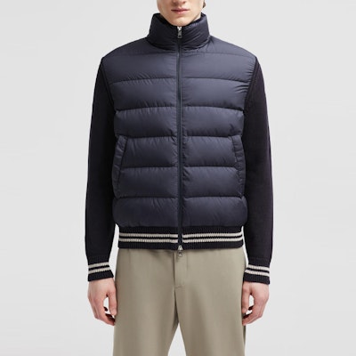 Moncler Padded Corduroy FW24 Navy Blue Lightweight Zip-Up Down Jacket Unisex. J20919B00001M1509779 Lookbook Moncler Padded Corduroy FW24 Navy Blue Lightweight Zip-Up Down Jacket Unisex. J20919B00001M1509779