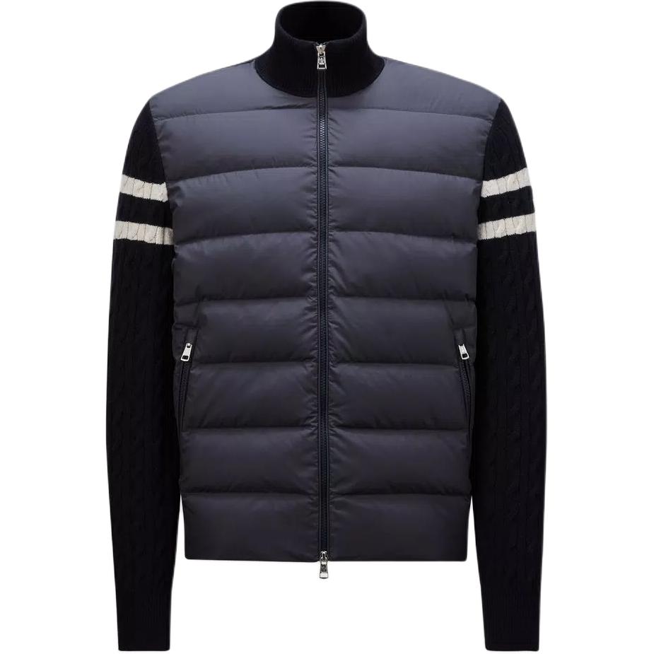 Moncler Padded Corduroy FW24 Navy Wool Down Jacket Unisex. J20919B00013M1115779