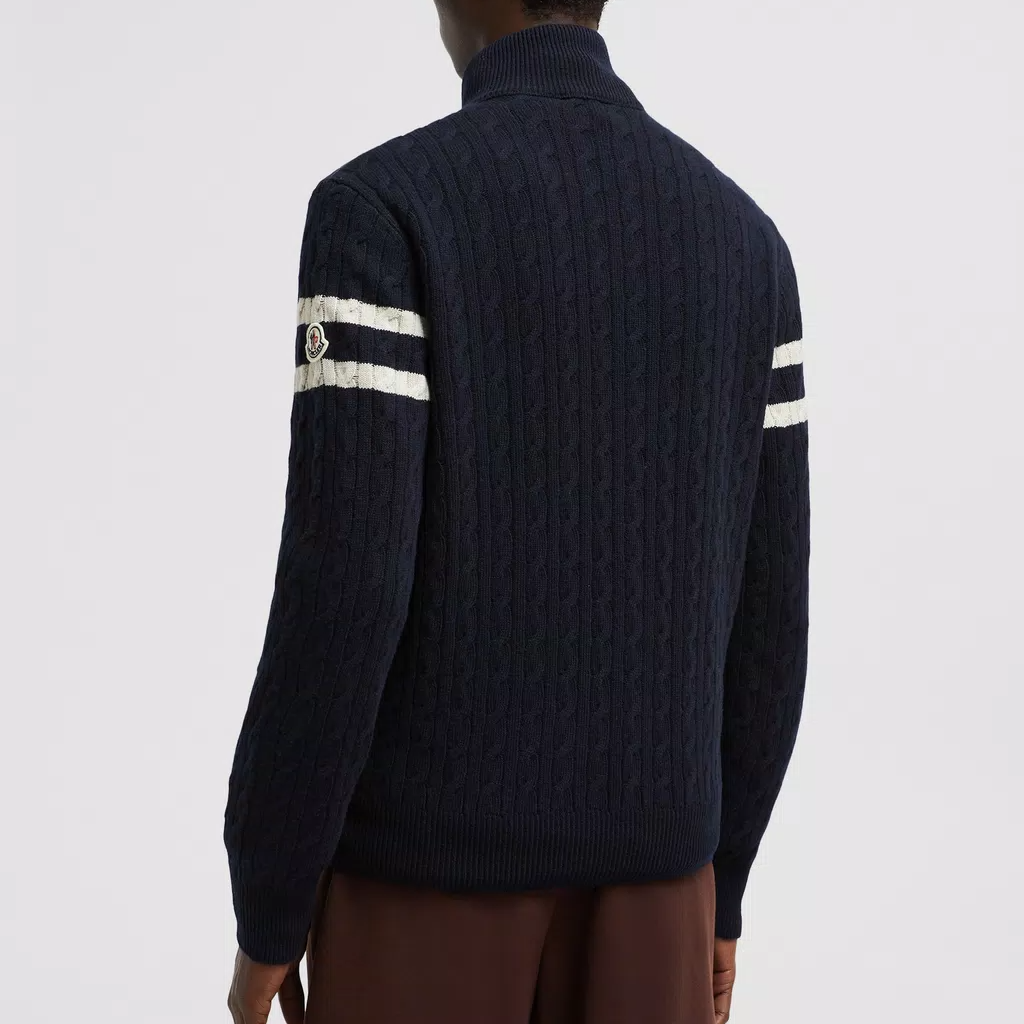 Moncler Padded Corduroy FW24 Navy Wool Down Jacket Unisex. J20919B00013M1115779 圖 4