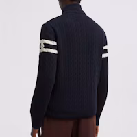 Shop 蒙克莱绒面灯芯绒FW24海军蓝羊毛羽绒夹克男女同款. J20919B00013M1115779