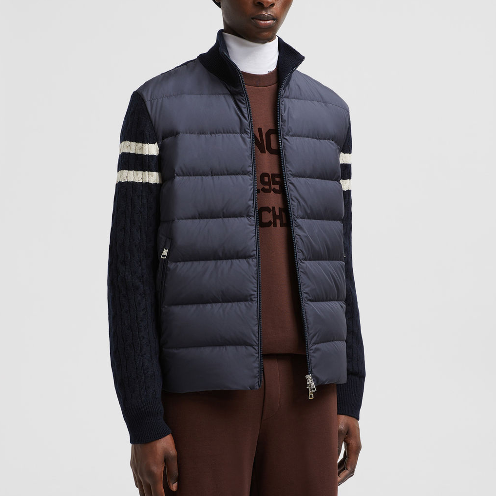 Moncler Padded Corduroy FW24 Navy Wool Down Jacket Unisex. J20919B00013M1115779 圖 5