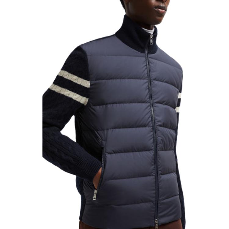 Moncler Padded Corduroy FW24 Navy Wool Down Jacket Unisex. J20919B00013M1115779 圖 6