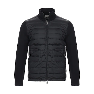 Moncler Padded Corduroy Goose Down Jacket Unisex Black F20919B50700A9341999