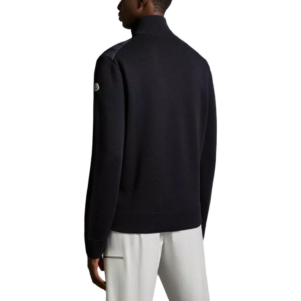 Shop Moncler Padded Corduroy High-Neck Full-Zip Down Jacket I20919B50700A9341777