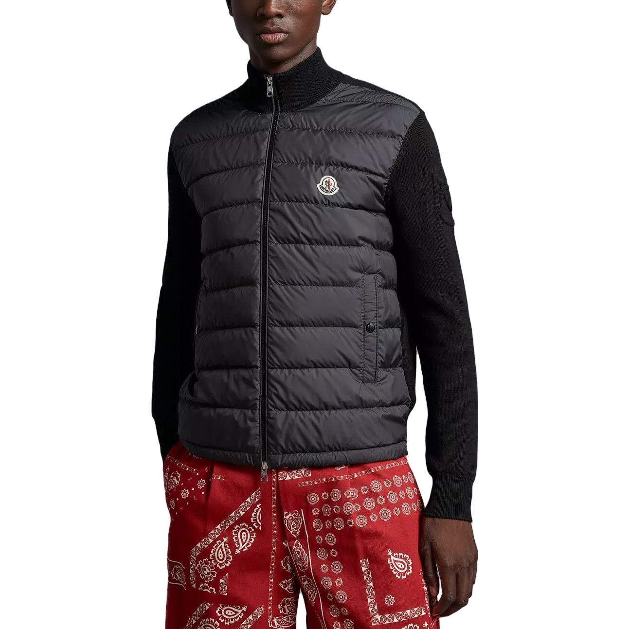 Moncler Padded Corduroy Stand Collar Slim Fit Down Jacket Unisex Black J10919B00020M1115999 圖 5