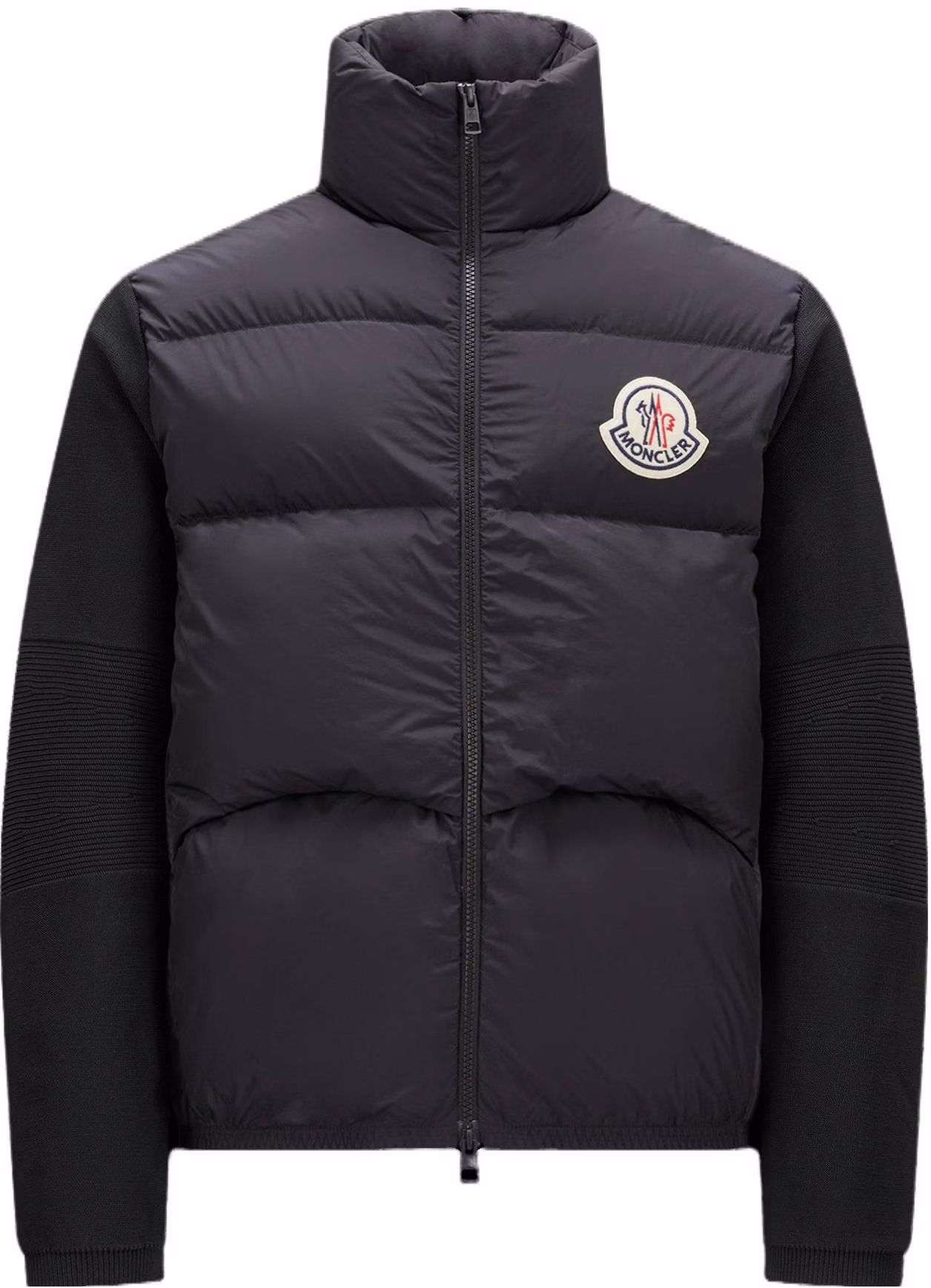 moncler-padded-corduroy-unisex-black-down-jacket-long-sleeve-no-hood-i20919-b00024-m1124999
