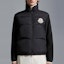 Shop Moncler 加厚燈芯絨黑色羽絨外套 長袖無帽 男女通用 I20919B00024M1124999