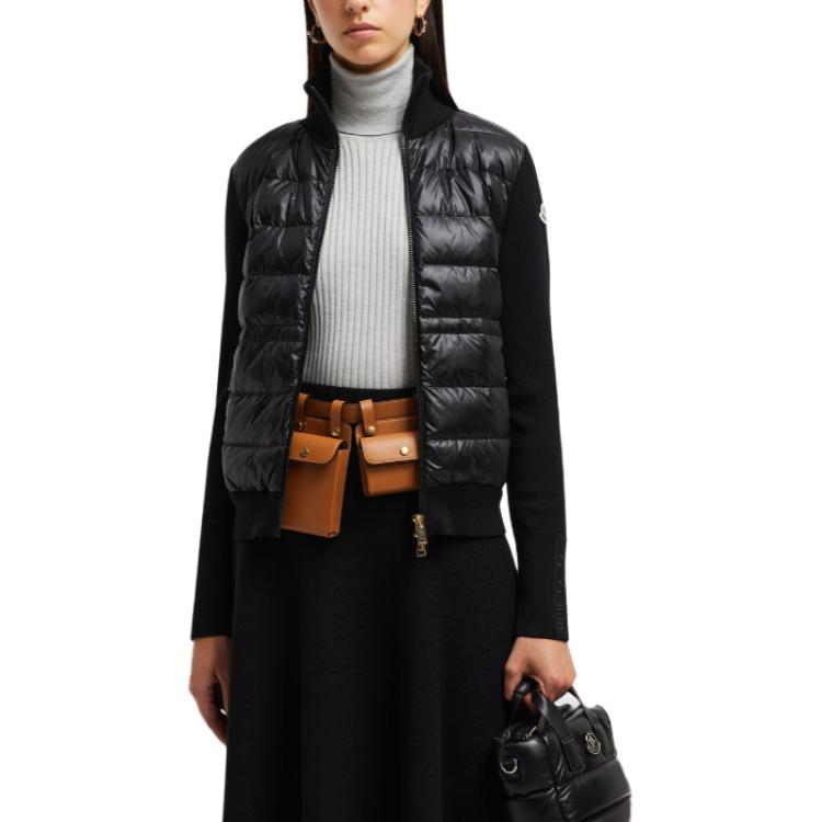 Moncler Padded Corduroy Wool Zip-Up Cardigan Black  Down Jacket J20939B00046M1131999 圖 5