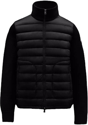 蒙克莱高领拉链针织羽绒衫黑色 I20919B50700A9341999 Order 蒙克莱高领拉链针织羽绒衫黑色 I20919B50700A9341999