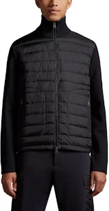 Moncler 黑色高領拉鍊羽絨針織毛衣 I20919B50700A9341999 Shop Moncler 黑色高領拉鍊羽絨針織毛衣 I20919B50700A9341999