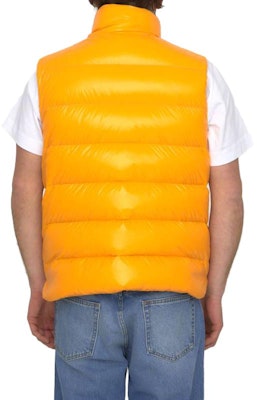 Moncler Parke SS23黃色短款羽絨背心 男女同款 徽章款 羽絨背心 1A00046M2648P38 Purchase Moncler Parke SS23黃色短款羽絨背心 男女同款 徽章款 羽絨背心 1A00046M2648P38