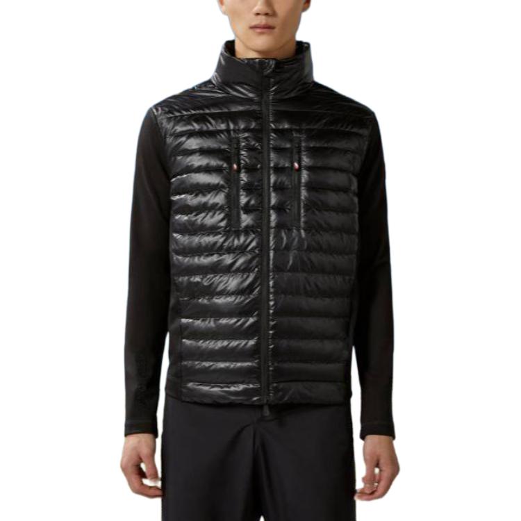 Moncler Patchwork Zip-Up Slim Fit Puffer Jacket Unisex - Black J10978G00007829H7999 圖 4