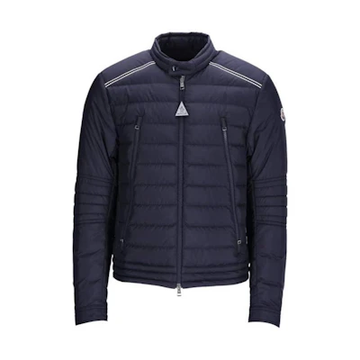 Moncler PERIAL Solid Color Zip Jacket Blue J10911A0002754A81778