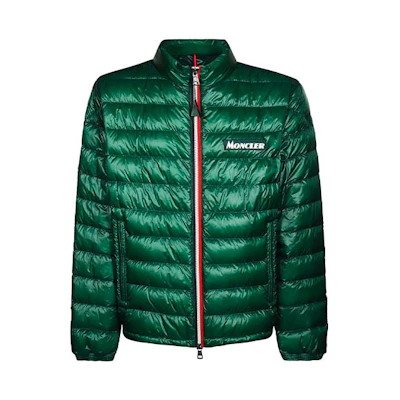 Moncler PETICHET Unisex Green Down Jacket with Logo 1A1160053029841