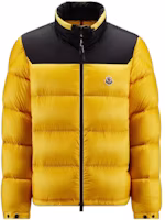 Moncler Peuplier FW22 Unisex Short Zip-Up Down Jacket Yellow. H20911A001475967G141 Moncler Peuplier FW22 Unisex Short Zip-Up Down Jacket Yellow. H20911A001475967G141