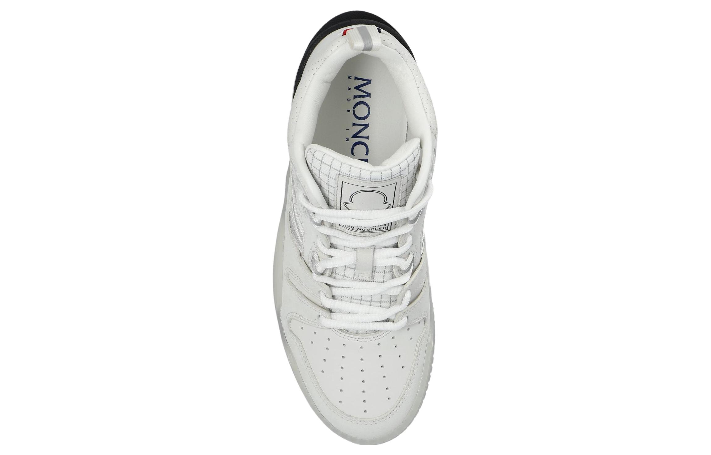 Shop Moncler Pivot High-Top 'Logo Kulit Putih' I109A4M00100M2554034