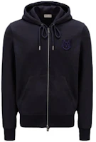 Moncler Plain Zip-Up Hoodie Black Long Sleeve Sweatshirt H20918G00052809KR778 Moncler Plain Zip-Up Hoodie Black Long Sleeve Sweatshirt H20918G00052809KR778