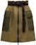 Buy Moncler Pocket Belt Colorblock A-line Skirt Army Green. H10932D000085962Q823