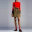Lookbook Moncler Pocket Belt Colorblock A-line Skirt Army Green. H10932D000085962Q823