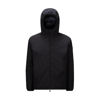 Moncler Polset FW24 Unisex Black Down Jacket Hooded Casual Logo Coat. J20911A00055597RR999