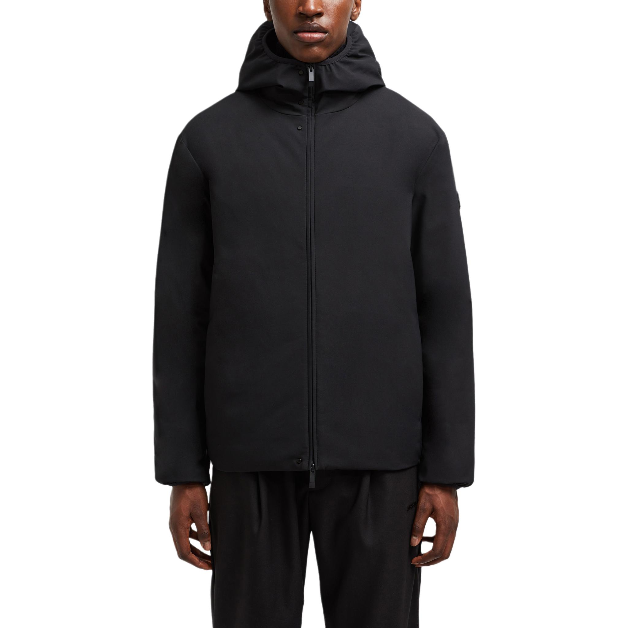 Moncler Polset FW24 Unisex Black Down Jacket Hooded Casual Logo Coat. J20911A00055597RR999 圖 3