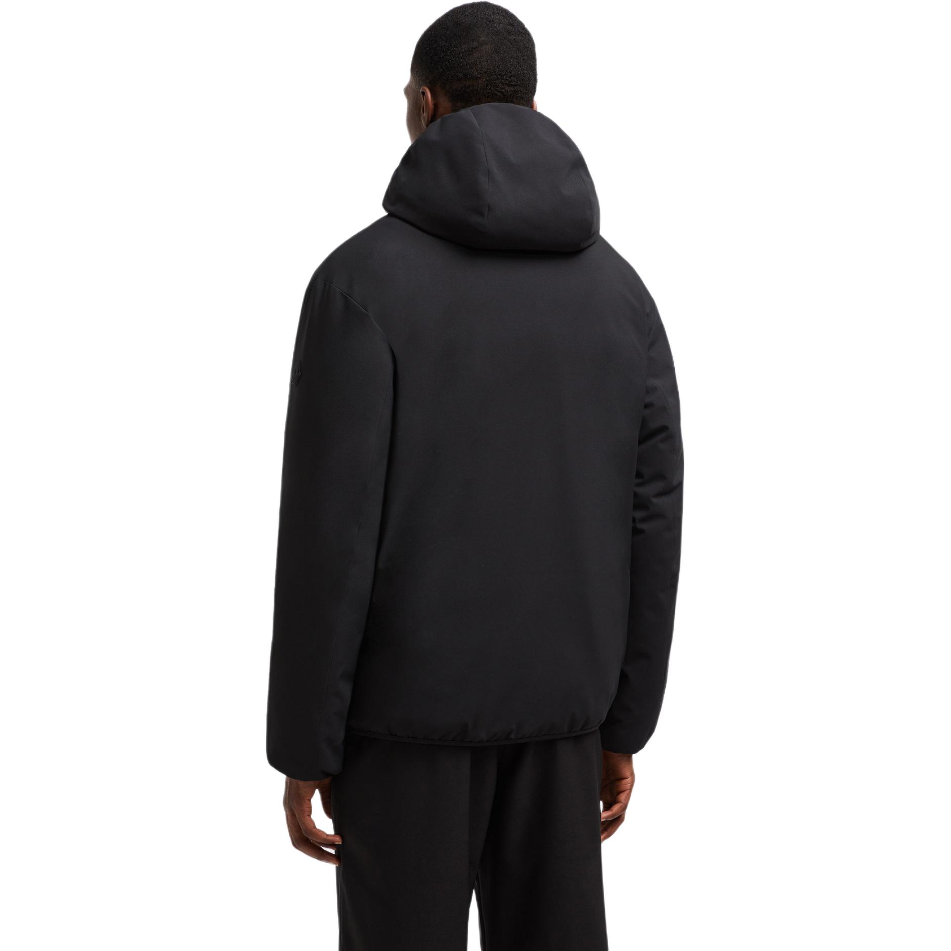 Moncler Polset FW24 Unisex Black Down Jacket Hooded Casual Logo Coat. J20911A00055597RR999 圖 4