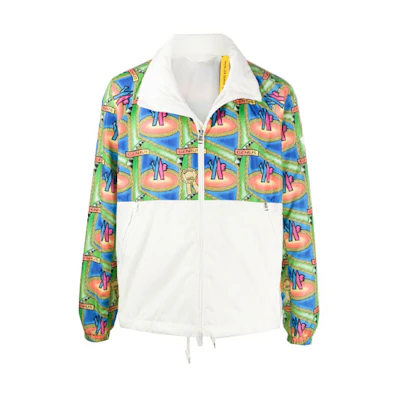 Moncler Printed Color-Block Stand Collar Jacket 1B70600539WD784