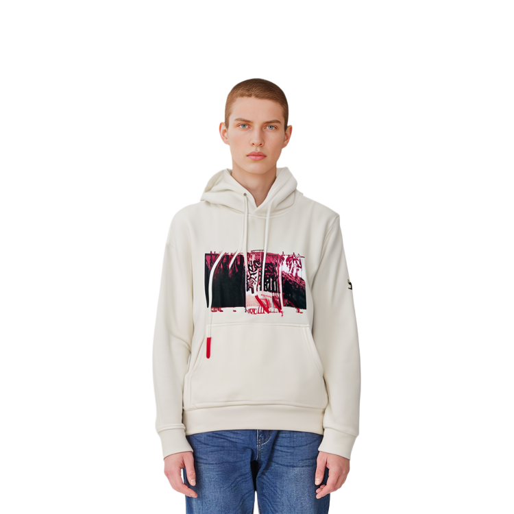 Lookbook モンクレール プリントパーカー 長袖 ホワイト 10918G730108098U034