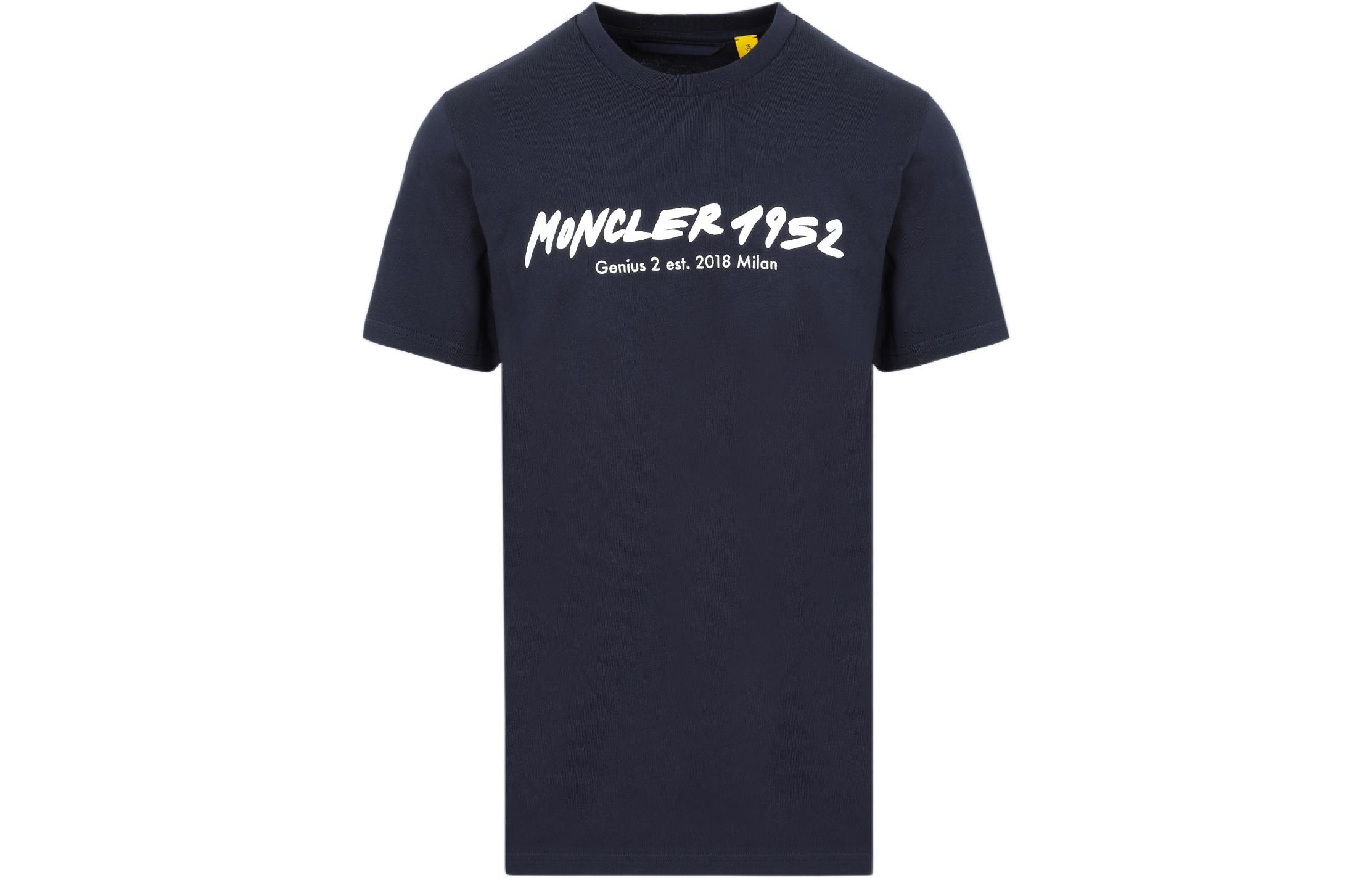 Moncler Printed Logo Crewneck T-Shirt 8C000078390T778