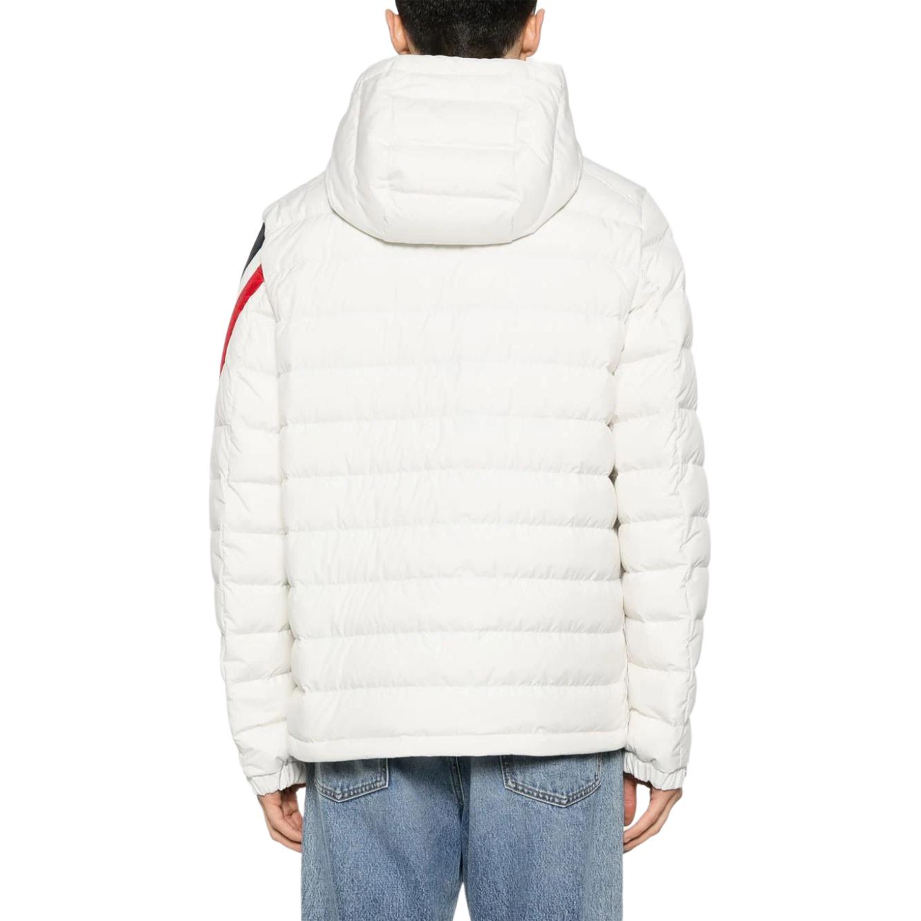 Shop 몽클레르 프린트 지퍼 후드 다운 재킷 유니섹스. J10911A0001254A81034