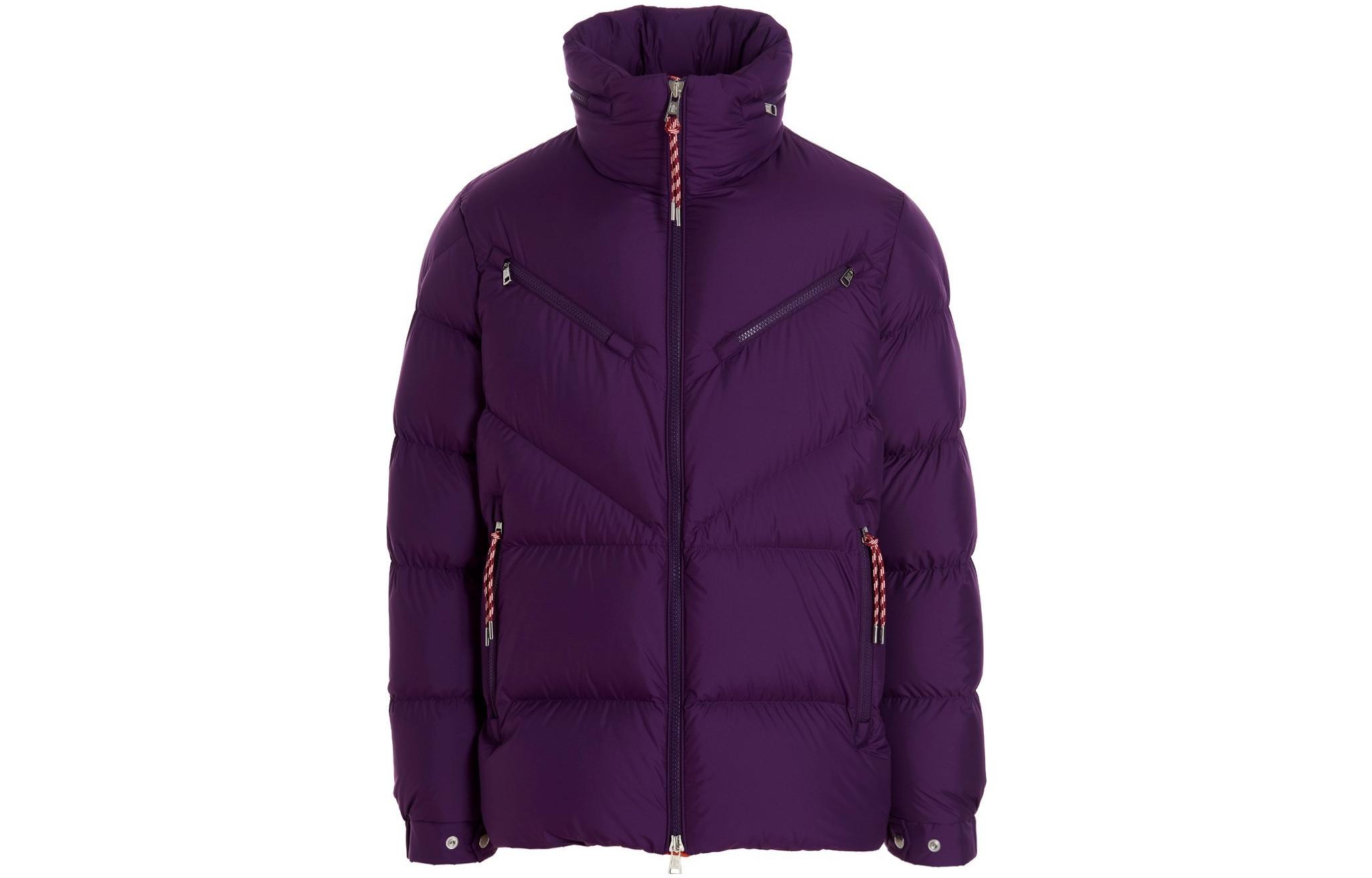 Moncler Purple  Thick Down Jacket with Full-Zip and High Collar. 1A0023954A8161C 圖 2