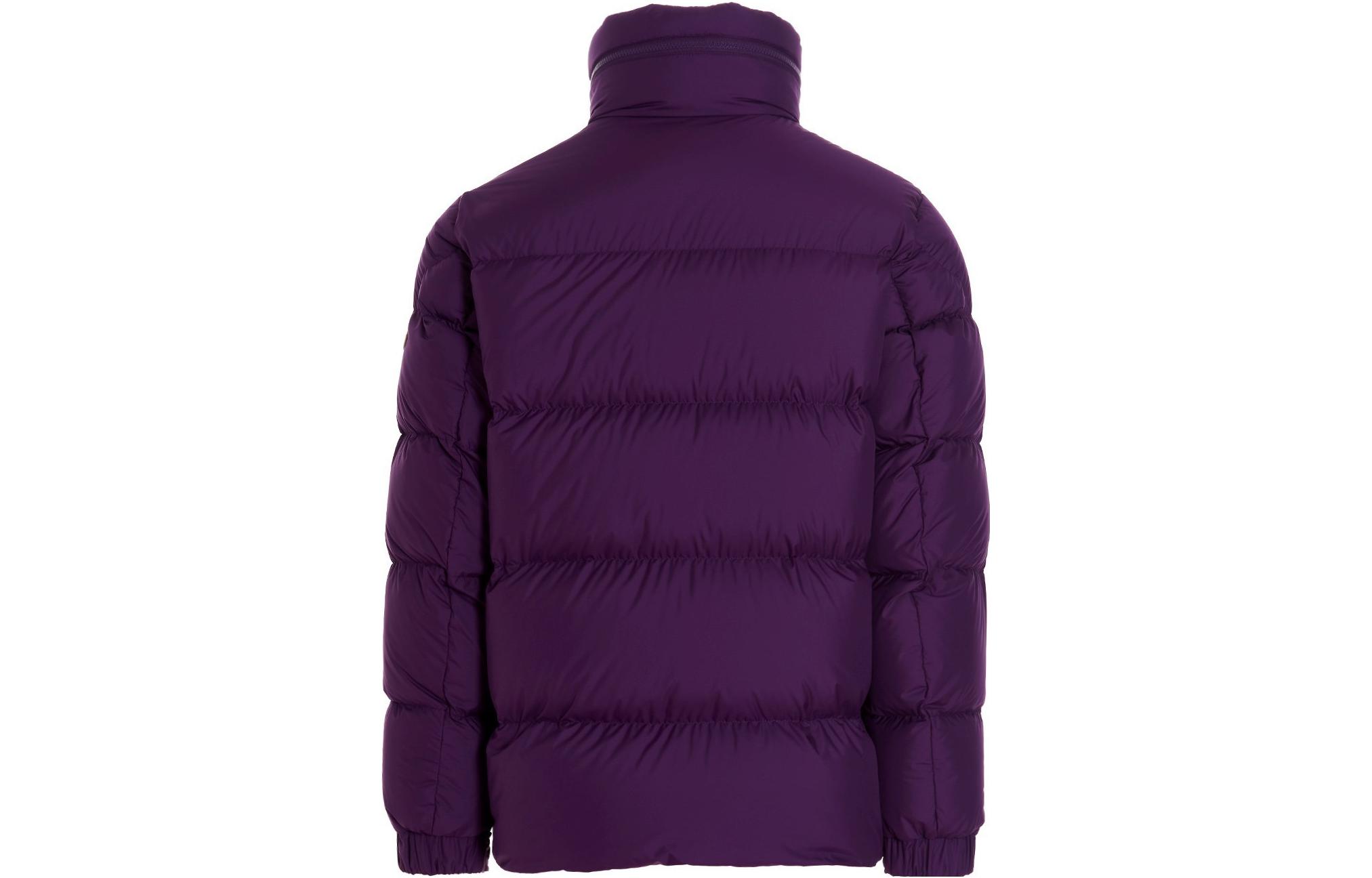 Moncler Purple  Thick Down Jacket with Full-Zip and High Collar. 1A0023954A8161C 圖 3