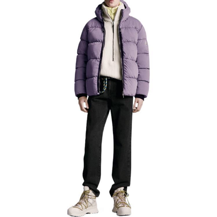Moncler Purple Down Jacket Winter Ski Season Logo Patch Hoodie. G20911A00035595CA769 圖 4
