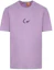 Order Moncler Purple Short Sleeve T-Shirt with Embroidered Logo G209U8C000058392B61A