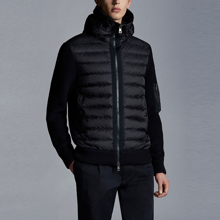 Shop Moncler Quilted Hooded Down Jacket Unisex Style. G20919B50800A9340777