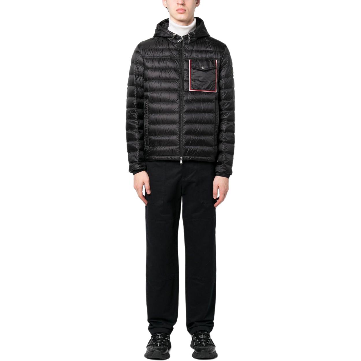 Moncler Quilted Hooded Down Jacket with Zipper Pockets Unisex Black. I10911A0008953279999 圖 3