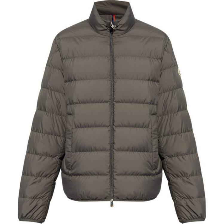 Moncler Quilted Zip-Up Jacket Brown Long Sleeve POIZON2406211419
