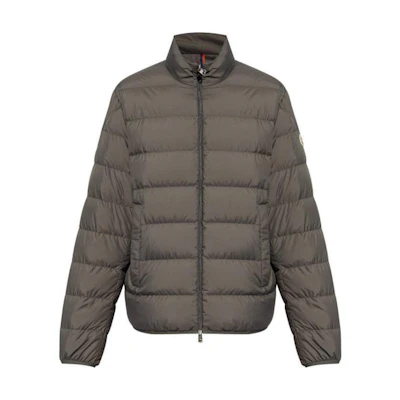 Moncler Quilted Zip-Up Jacket Brown Long Sleeve POIZON2406211419